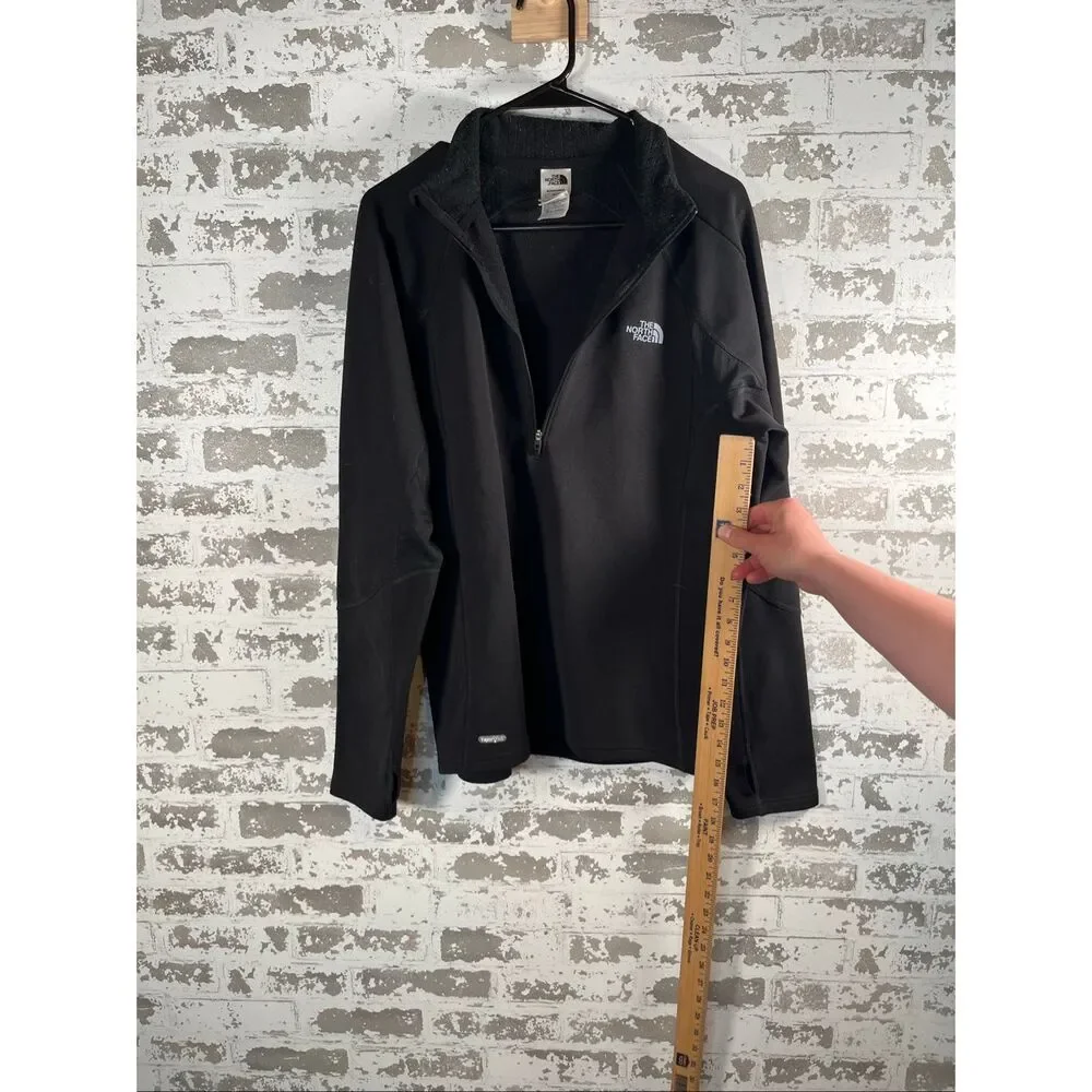 The north face | men black quart zip running pullover